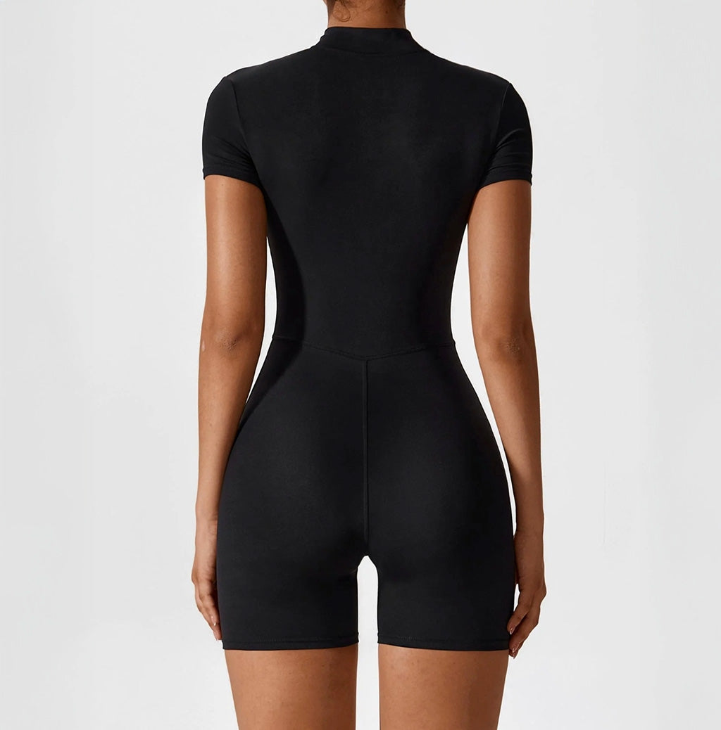 Rivka Fit - Macacão de mangas curtas modelador para senhora