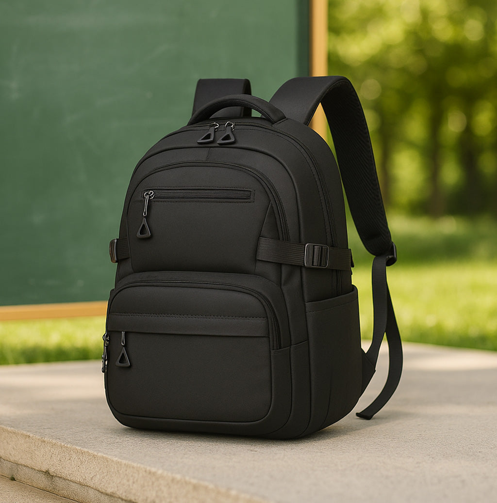 Denvo - Mochila universitária unisexo em ganga leve